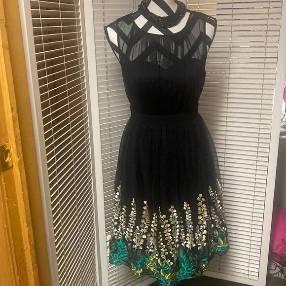 slim fit dress slacks Meghan Sequin Lace-Up Party Dress